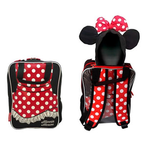 Mochila Cresko Espalda 12 Minnie Km474 Con Capucha